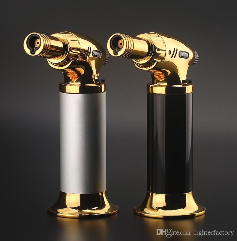 Arrival Torch Turbo New Spray Gun Jet Butane Cigar Cigarette 1300 C Windproof Lighter No Gas W260202