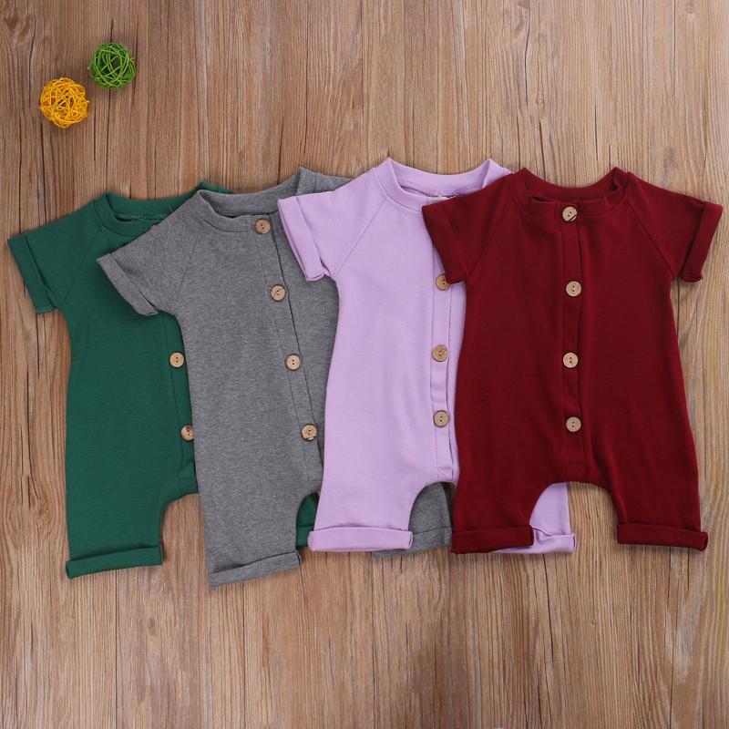 Fashion Baby Girls Boys Clothes Short Sleeve Cotton Button Solid Romper Jumpsuit Casual Summer Outfits, Gray
Fashion Baby Girls Boys Clothes Short Sleeve Cotton Button Solid Romper Jumpsuit Casual Summer Outfits, Gray