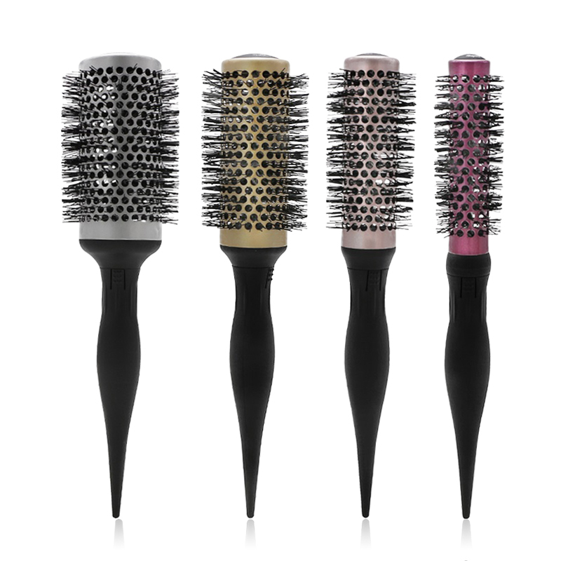 Temperature Resistant Ceramic Round Barrel Comb Nylon Brush ABS Material Handle Anti-static Hairdressing Curling Tool Hair Brush
Temperature Resistant Ceramic Round Barrel Comb Nylon Brush ABS Material Handle Anti-static Hairdressing Curling Tool Hair Brush