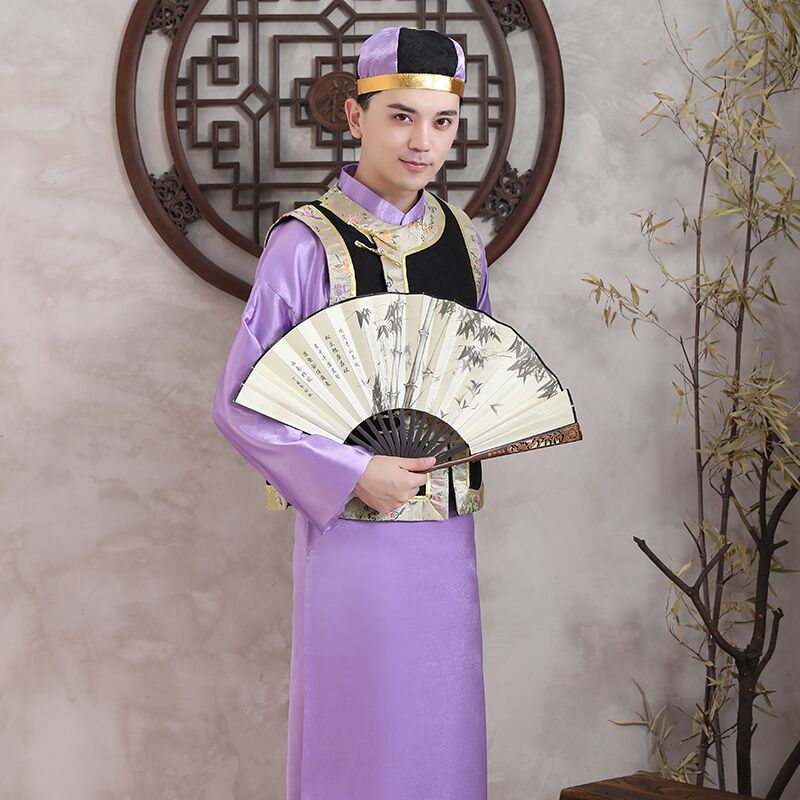 Chinese Traditional men Costume Ancient Prince Cosplay garment Qing Dynasty robe male Ethnic Clothing cheongsam Folk Clothes