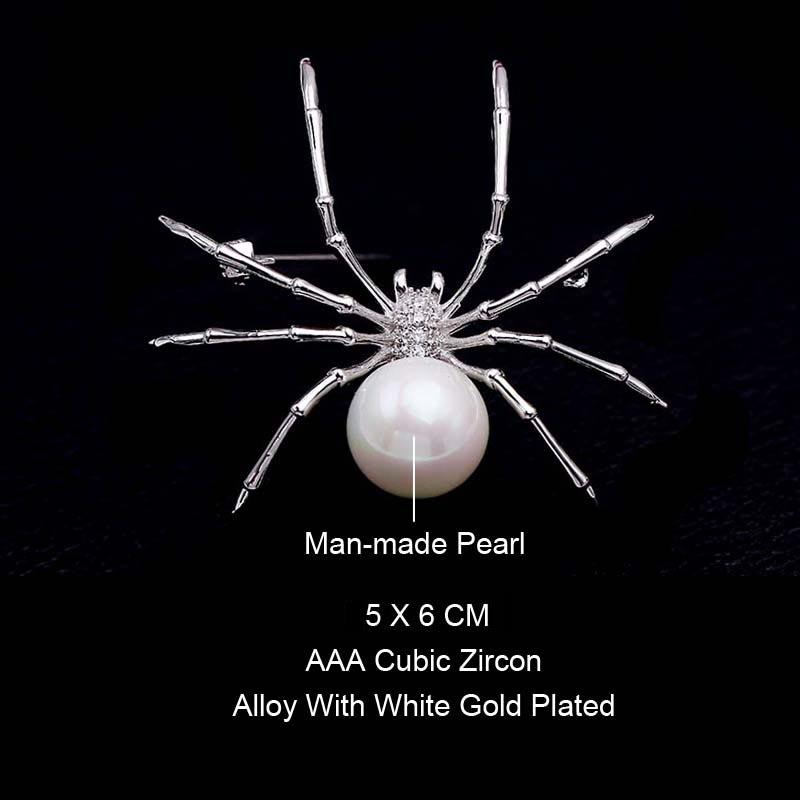 Other Body Jewelry Arrival High Quality Insect Shape Spider Brooch For Man & Women Christmas Gift Sweater Coat Accessories