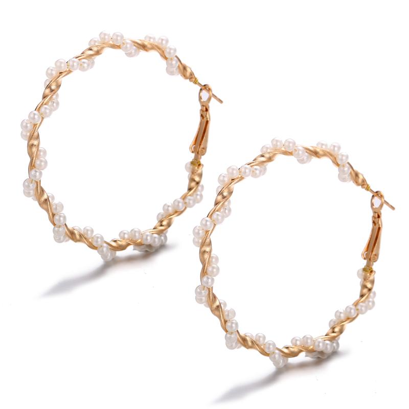 MOONROCY Gold Color Imitation Pearl Hoop Earring Wholesale Round Simple Vintage Jewelry for Women Female Dropshipping Wholesale
MOONROCY Gold Color Imitation Pearl Hoop Earring Wholesale Round Simple Vintage Jewelry for Women Female Dropshipping Wholesale