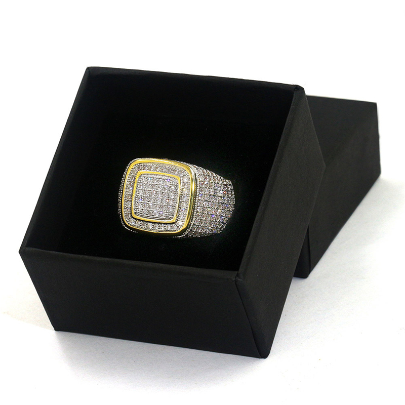 Mens Rings Hip Hop Jewelry Iced Out Diamond Ring Micro Pave CZ Yellow Gold Plated Ring Nice Gift for Friend
Mens Rings Hip Hop Jewelry Iced Out Diamond Ring Micro Pave CZ Yellow Gold Plated Ring Nice Gift for Friend