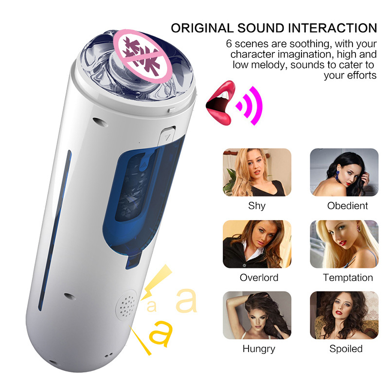 Leten A380 Sex Toys for Adults Men Portable TPE Automatic Male Hands Free Piston Vibrator Masturbation Cup Vagina Cunt Y191010