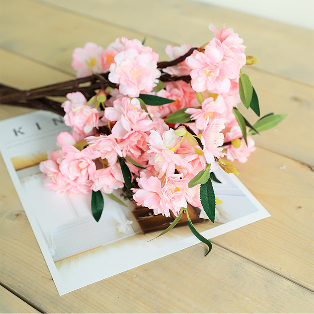 4pcs Artificial Flowers Peach Blossom Artificial Cherry Flower Bouquet For Wedding Decoration Fake Flower Home Room Garden Decor, Pink
4pcs Artificial Flowers Peach Blossom Artificial Cherry Flower Bouquet For Wedding Decoration Fake Flower Home Room Garden Decor, Pink