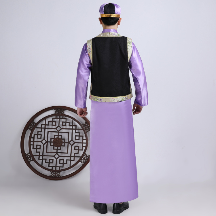 Chinese Traditional men Costume Ancient Prince Cosplay garment Qing Dynasty robe male Ethnic Clothing cheongsam Folk Clothes