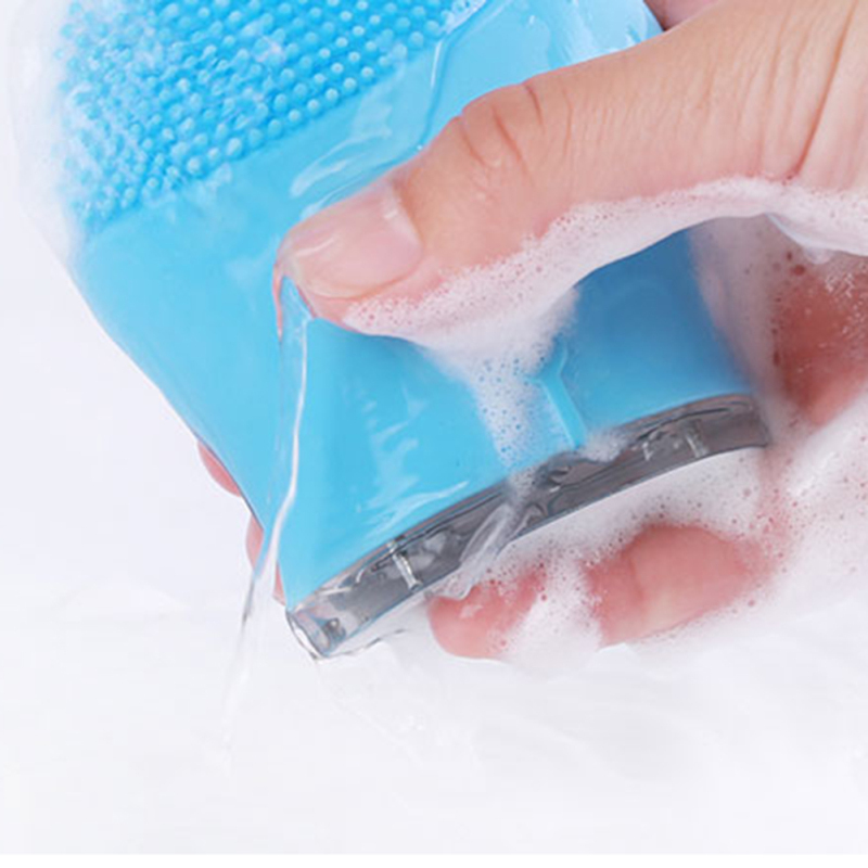 HOT Electric Facial Cleaning Tool Silicone Facial Cleanser Vibration Skin Massage Device Skin Cleanning Free Shippingg