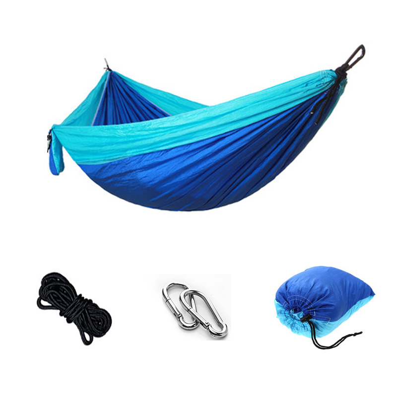 New Outdoor Single Double Nylon Hammock Camping Hunting Hanging Bed Portable Furniture Garden Swing Dormitory Soft Bed Gift
New Outdoor Single Double Nylon Hammock Camping Hunting Hanging Bed Portable Furniture Garden Swing Dormitory Soft Bed Gift