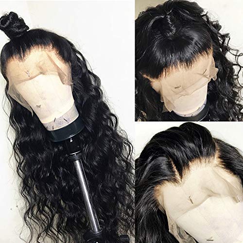 pre plucked Lace front wig curly130% density Peruvian hair loose wave side part 360 Frontal Wigs diva1 10-24inch
