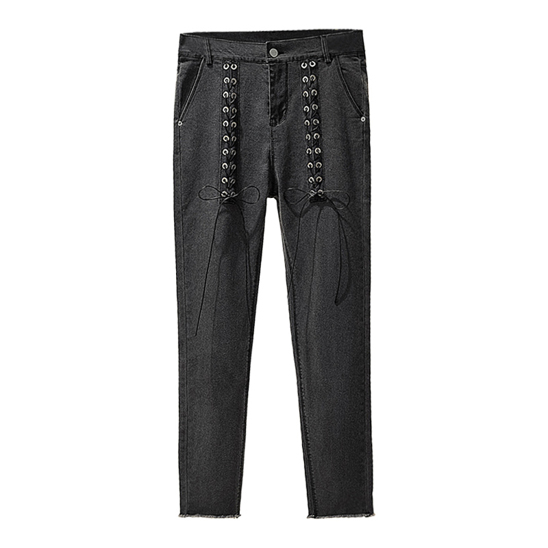 Jeans For Women Lace Up Bandage Jeans High Waist Pants Casual Stretch Skinny Elastic Trousers Plus Size -5XL Mujer Femme, Smoke gray
Jeans For Women Lace Up Bandage Jeans High Waist Pants Casual Stretch Skinny Elastic Trousers Plus Size -5XL Mujer Femme, Smoke gray