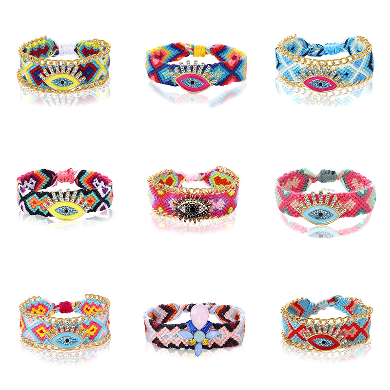 Vsco Girl Bohemian Evil Eye Charm Bracelet Couple Handmade Woven Rope Bangle Friendship Bracelets for Women Men Vintage Jewelry Gift
Vsco Girl Bohemian Evil Eye Charm Bracelet Couple Handmade Woven Rope Bangle Friendship Bracelets for Women Men Vintage Jewelry Gift