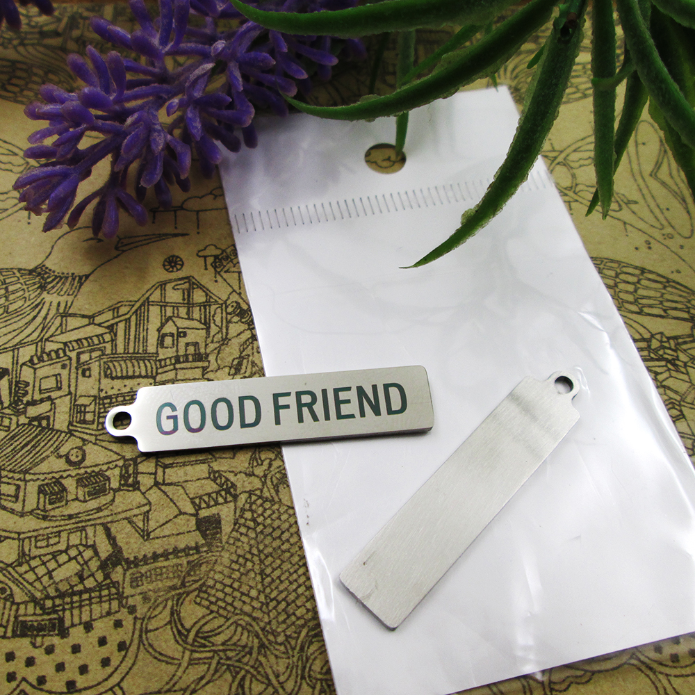 40pcs--"GOOD FRIENd"stainless steel charms more style for choosing DIY Charms pendants for necklace
40pcs--"GOOD FRIENd"stainless steel charms more style for choosing DIY Charms pendants for necklace
