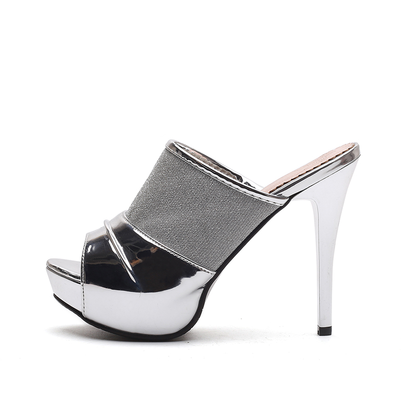 Hot Sale-Stiletto Heel Patent Leather Mesh Woman Slippers Sandals Designer lady Sandals for womens High Heel 11cm Shoes Fashion Slippers, Black
Hot Sale-Stiletto Heel Patent Leather Mesh Woman Slippers Sandals Designer lady Sandals for womens High Heel 11cm Shoes Fashion Slippers, Black