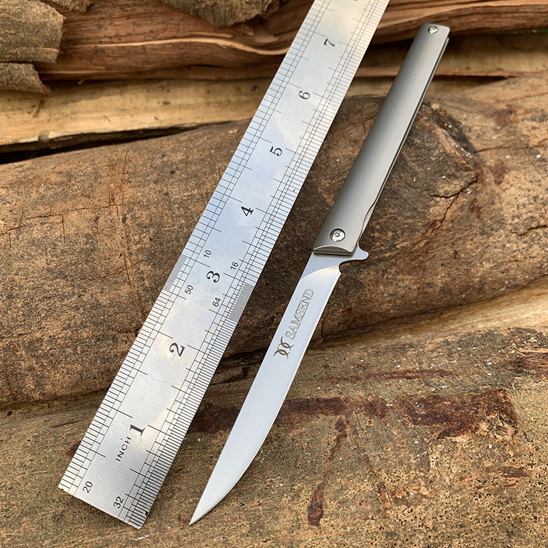 Top quality Pocket Knife TC4 titanium alloy Handle D2 blade Bearing system EDC Folding Knives MultiTools
Top quality Pocket Knife TC4 titanium alloy Handle D2 blade Bearing system EDC Folding Knives MultiTools