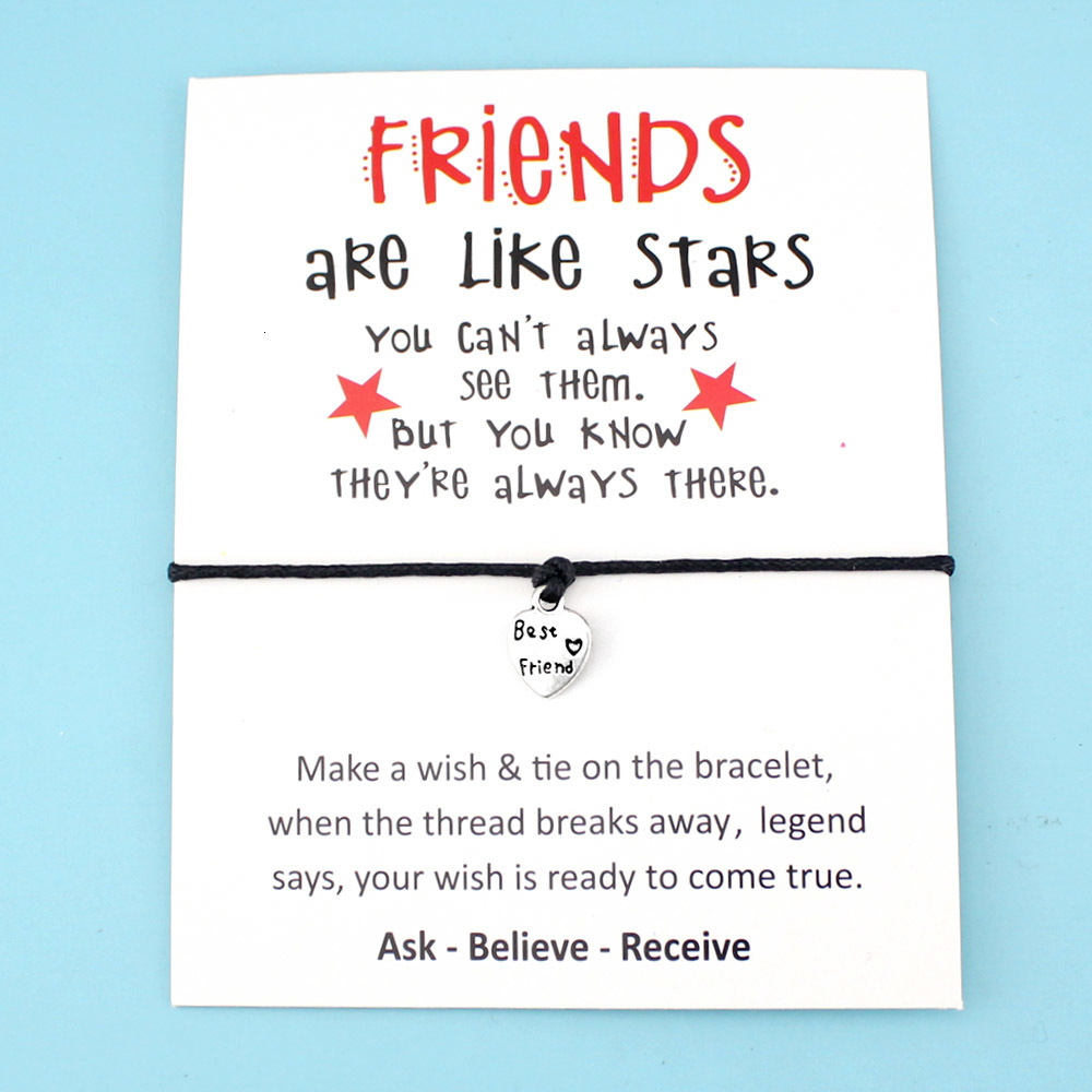 Best Friends Like Stars Heart Thank You Mom Mum Bee Silver Charm Card Bracelets Pink Women Men Handmade Fashion Jewelry Gift
Best Friends Like Stars Heart Thank You Mom Mum Bee Silver Charm Card Bracelets Pink Women Men Handmade Fashion Jewelry Gift