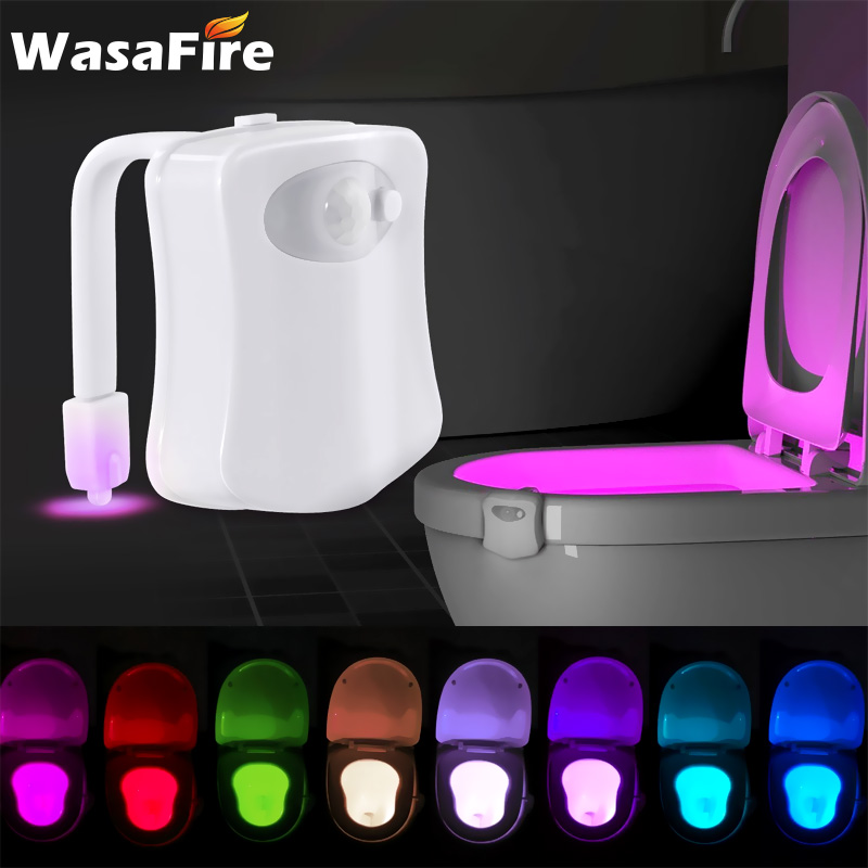 New Smart Bathroom Toilet Night Light LED PIR Motion Sensor Seat Lamp 8 Colors Backlight Waterproof Toilet Lamp
New Smart Bathroom Toilet Night Light LED PIR Motion Sensor Seat Lamp 8 Colors Backlight Waterproof Toilet Lamp