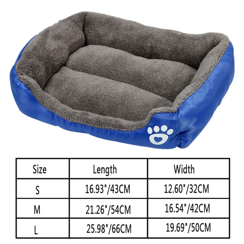 Large Dog Pets Cat Waterproof Soft Warm Beds Doghouse Kennel Sleeping Bed Mat