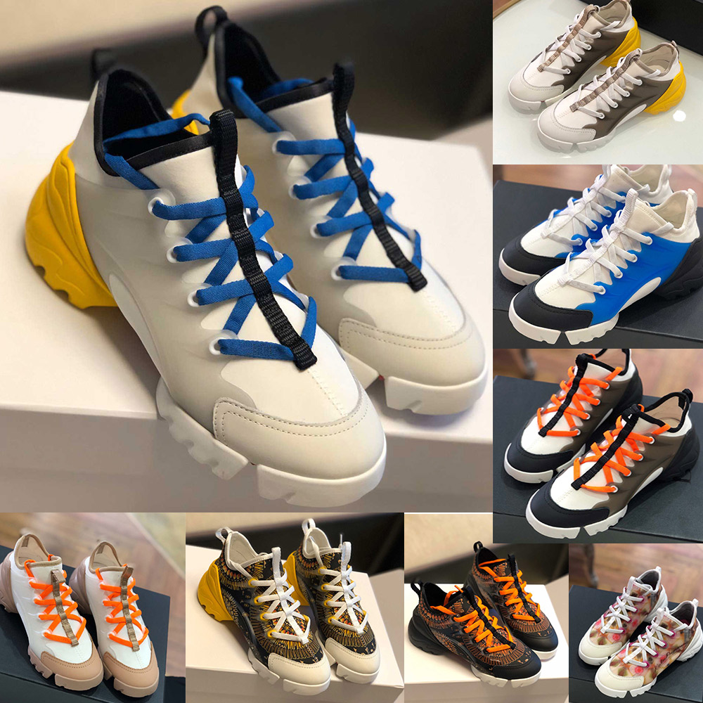 20SS D-Connect néoprène Sneaker Luxury Designer Femmes espadrille Casual Low Top Français Marque Chaussures de sport Marche Formateurs pour les f