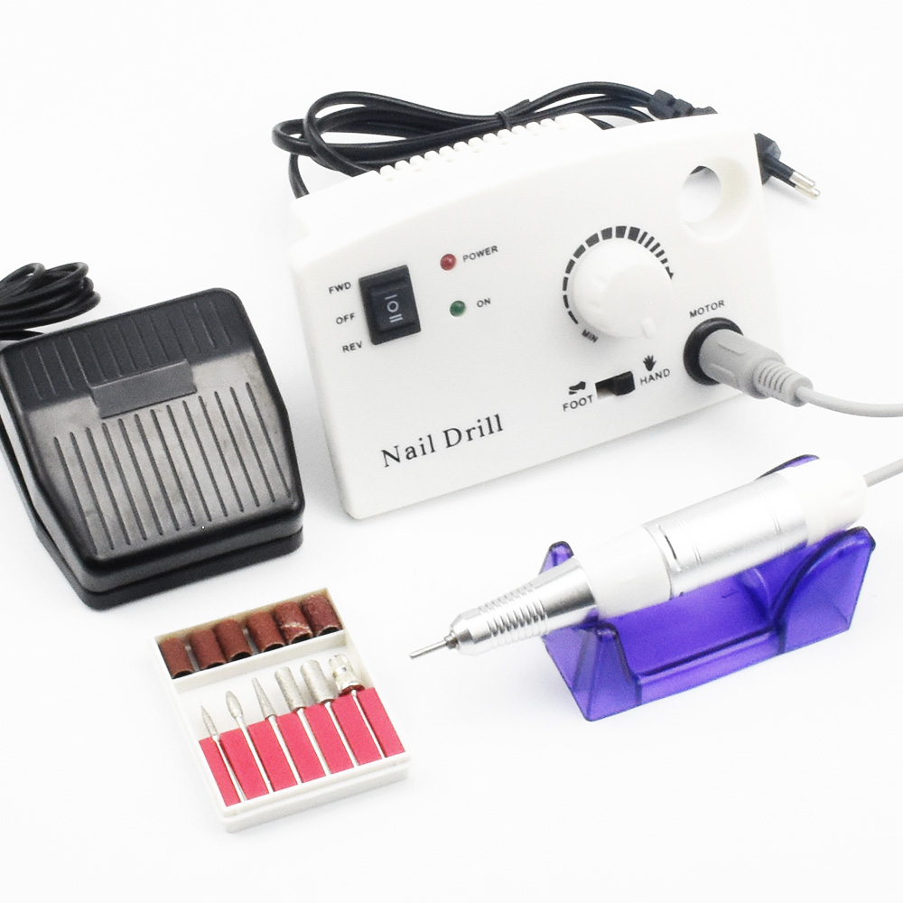 30000RPM Pro Electric Nail Drill Machine Electric Manicure Machine Drills Accessory Pedicure Kit Nail Drill File Bit Nail Tools