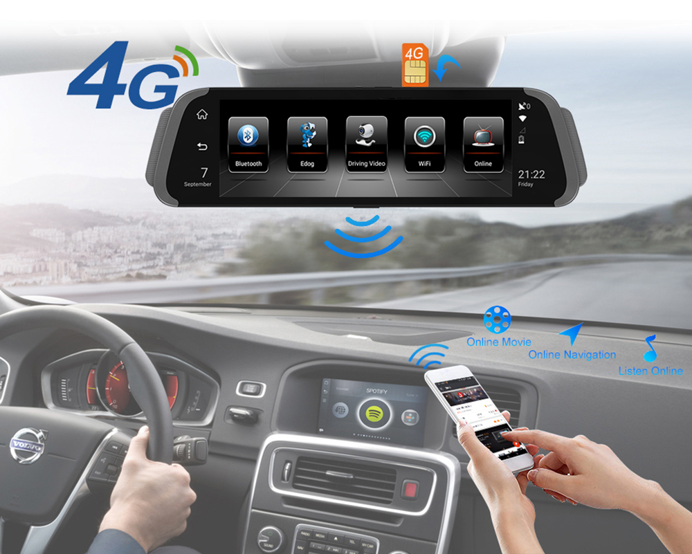 All-in-One Vehicle Monitoring Solution Featuring Front-Rear Camera Setup and Real-Time Traffic Alerts