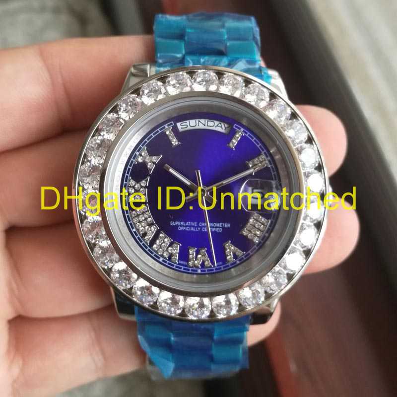 Top Luxury watch Day Date Big diamond Bezel Gold Stainless steel original strap wristwatch Automatic mechanical movement mens Watches, Slivery;brown
Top Luxury watch Day Date Big diamond Bezel Gold Stainless steel original strap wristwatch Automatic mechanical movement mens Watches, Slivery;brown