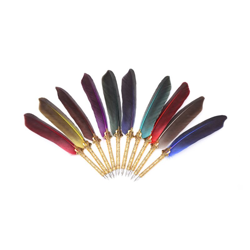 Vintage Calligraphy Quill Feather Dip Pen Holder Writing Ink Nibs Stationery Art 24BB, Red
Vintage Calligraphy Quill Feather Dip Pen Holder Writing Ink Nibs Stationery Art 24BB, Red