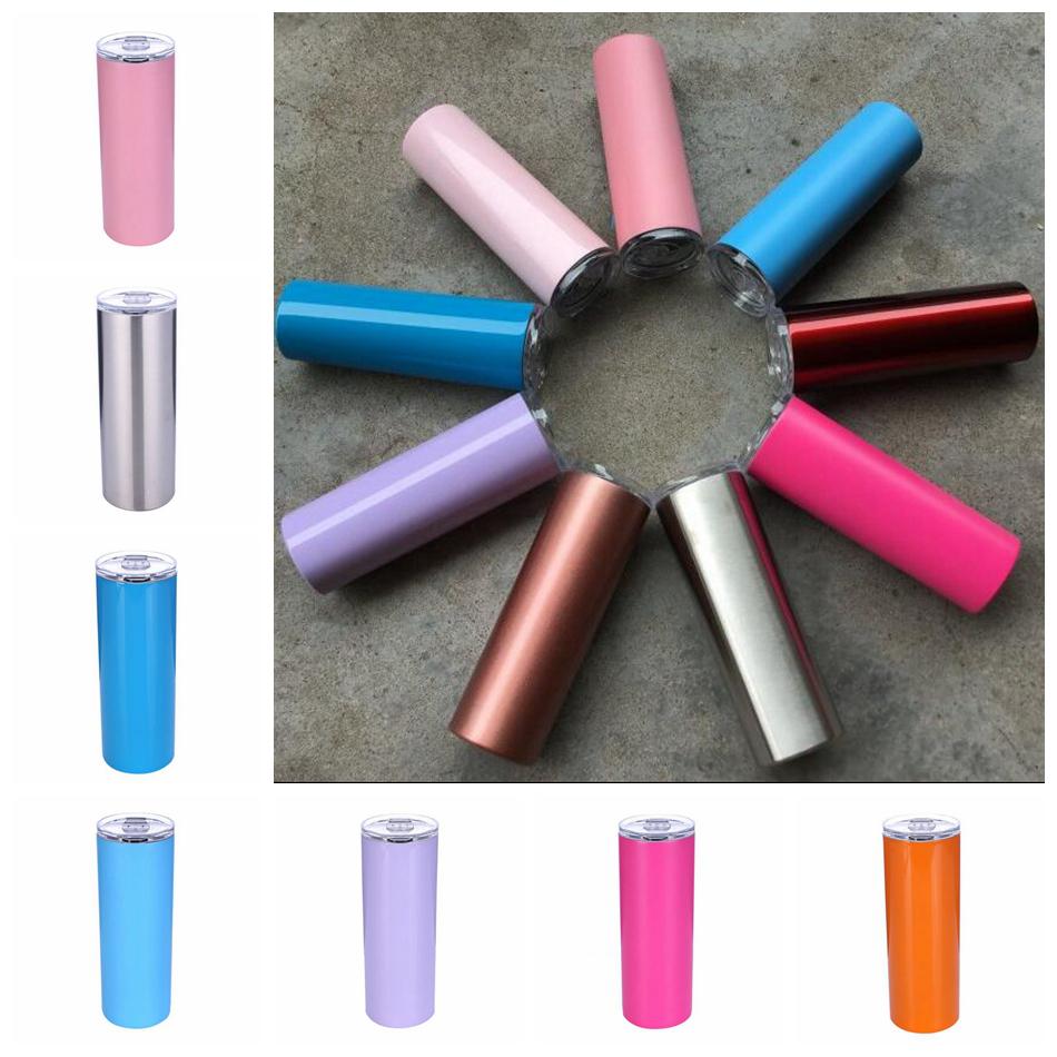 20 ounce Stainless Steel Straight Cup 14 Colors Tall Skinny Tumbler 20 oz Vacuum Insulation Water Mug with Lid Straw LJJ_OA5718, Random colors
20 ounce Stainless Steel Straight Cup 14 Colors Tall Skinny Tumbler 20 oz Vacuum Insulation Water Mug with Lid Straw LJJ_OA5718, Random colors