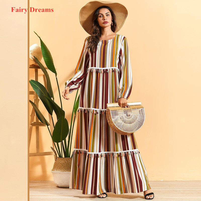 Striped Abayas For Women Bangladesh Islamic Clothes Plus Size Kaftan Dubai Abaya Marocain Arabic Muslim Dress Vestidos Mujer
Striped Abayas For Women Bangladesh Islamic Clothes Plus Size Kaftan Dubai Abaya Marocain Arabic Muslim Dress Vestidos Mujer