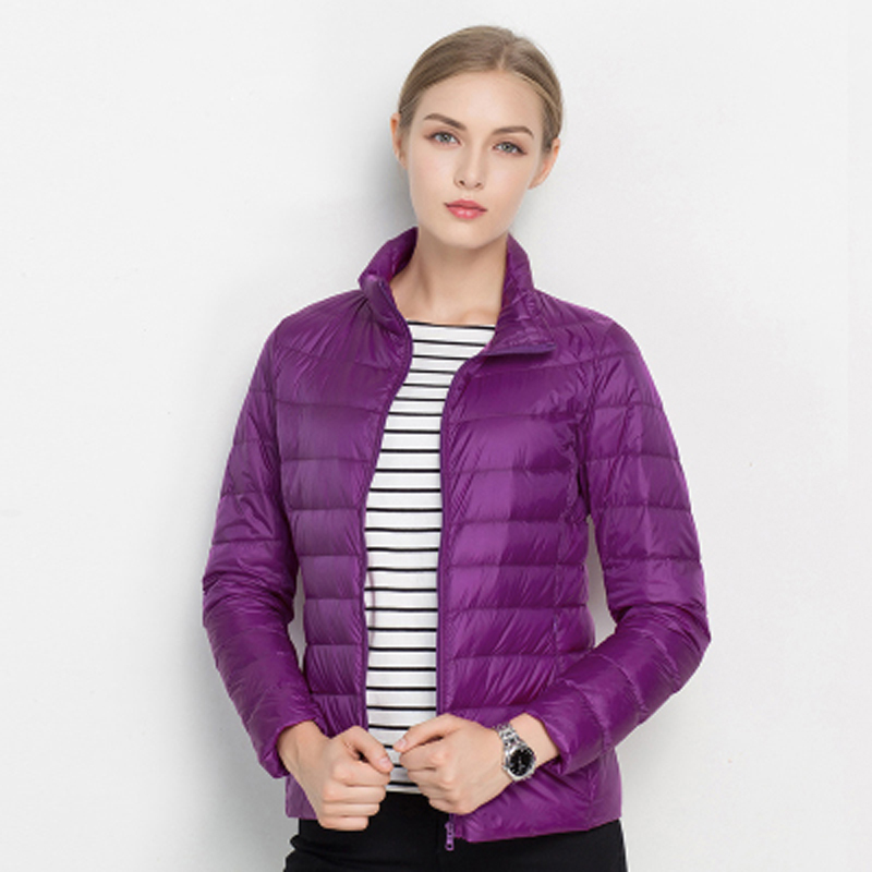 Women Winter Coat 2019 New Ultra Light White Duck Down Jacket Slim Women Winter Puffer Jacket Portable Windproof Down Coat T200107