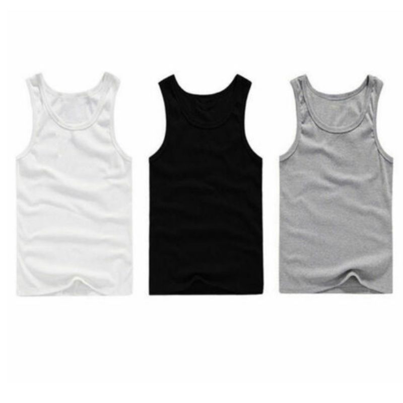 Summer Mens Sleeveless T Shirt Stringer Tank Top Cusual Sports Vests Shirts, Gray