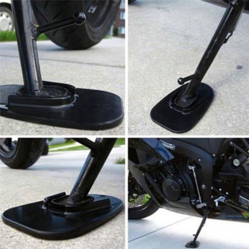 Motorcycle Kickstand Pad Support For Soft Ground Outdoor Parking Motobike Mount Pad Adjustable Stand Moto Parts Universal