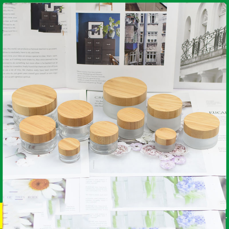 5g 15g 30g 50g 100G Empty Frosted Glass Jar Pot Refill bottle with Bamboo Lid Skin Care Eye Cream Mask Cosmetic Containers
5g 15g 30g 50g 100G Empty Frosted Glass Jar Pot Refill bottle with Bamboo Lid Skin Care Eye Cream Mask Cosmetic Containers