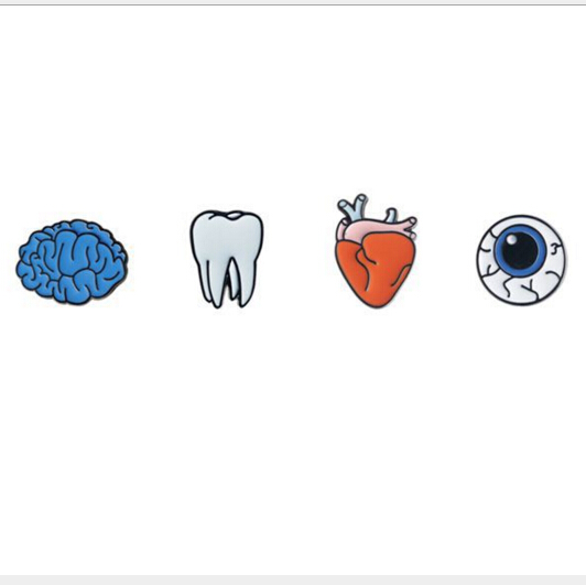 Pins, Brooches 2021 Personality Tooth Eye Heart Brain Organ Phosphorus Needle Collar Brooch Shirt Pin Small Mini Button
Pins, Brooches 2021 Personality Tooth Eye Heart Brain Organ Phosphorus Needle Collar Brooch Shirt Pin Small Mini Button