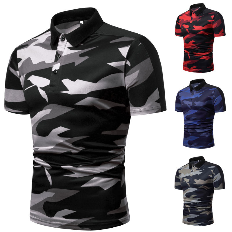 Camouflage Mens Designer Polos Short Sleeve Lapel Neck Mens Fashion Tshirts Breathable Males Casual Polos
Camouflage Mens Designer Polos Short Sleeve Lapel Neck Mens Fashion Tshirts Breathable Males Casual Polos