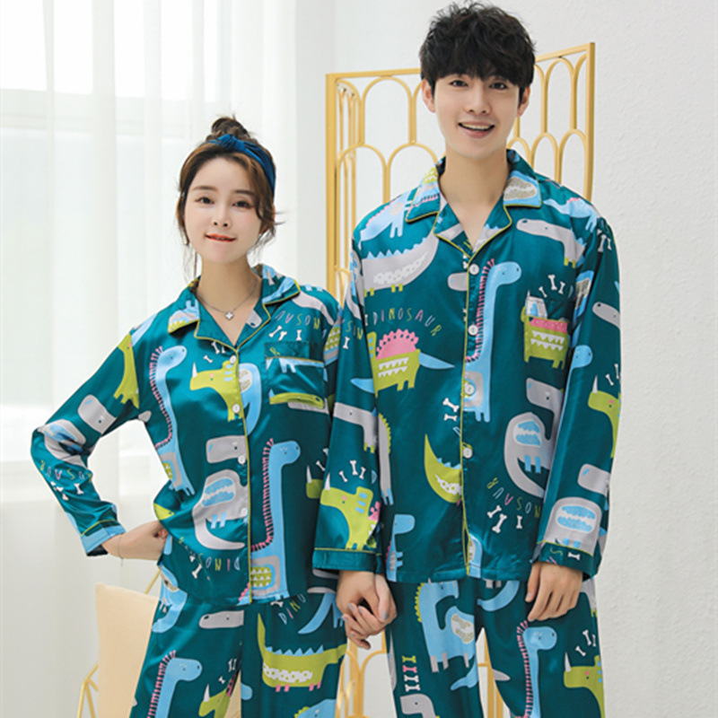 Couples Lovers Pajamas Sets Women Long-sleeved Summer Pyjama Loose Men Faux Silk Style Couple Pijama Set Sleepwear Top+ Pants, Beige
Couples Lovers Pajamas Sets Women Long-sleeved Summer Pyjama Loose Men Faux Silk Style Couple Pijama Set Sleepwear Top+ Pants, Beige