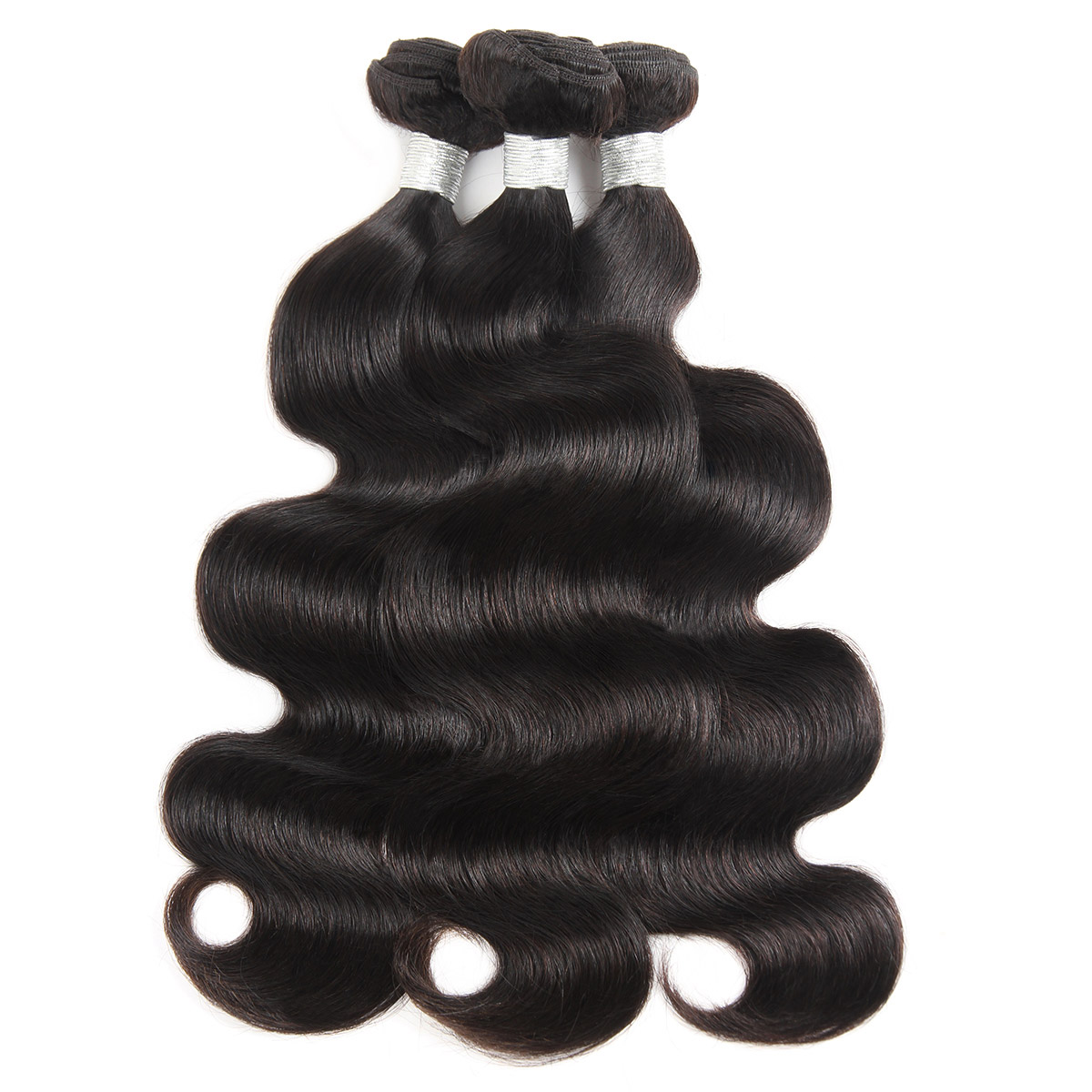 Ishow 12A Loose Wave Raw Human Hair Extensions 3/4 Bundles Kinky Curly Body Brazilian Peruvian Malaysian Indian Hair Weave Wefts for Women All Ages Na