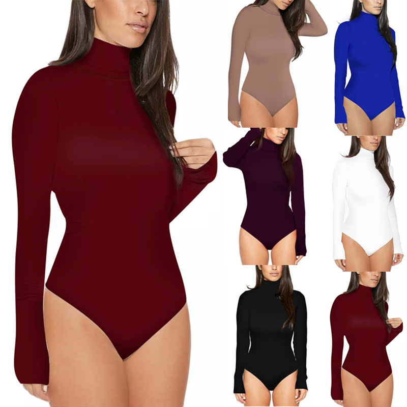 2020 Women Spring Autumn Cotton Long Sleeve high neck sexy skinny Jumpsuit black White solid sexy slim fit bodysuit Top Fashion, Beige
2020 Women Spring Autumn Cotton Long Sleeve high neck sexy skinny Jumpsuit black White solid sexy slim fit bodysuit Top Fashion, Beige