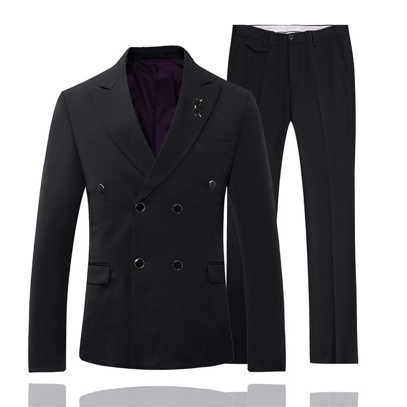 Summer Beach Orange Mens Tuxedos Groom Wedding Suits Double Breasted Notached Lapel Plus Size Prom Party Blazer Suit(Jacket+Pants)