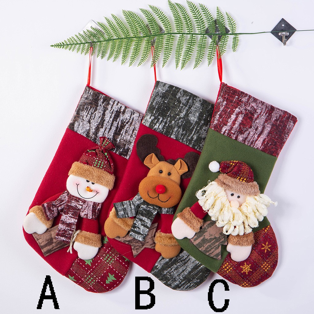 Christmas Stockings 30x4x47cm Mini non-woven Socks Santa Candy Gift Bag Christmas Tree ornaments Festival Party Supplies navidad 
Christmas Stockings 30x4x47cm Mini non-woven Socks Santa Candy Gift Bag Christmas Tree ornaments Festival Party Supplies navidad
