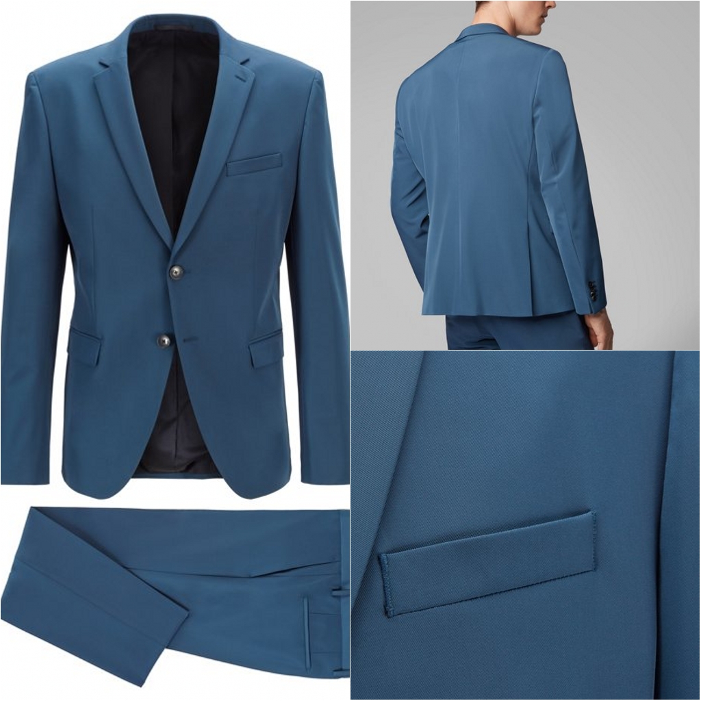 Fashion Young Groom Wedding Tuxedos Men Groom Suits Notched Lapel Two Button Prom Party Blazer Jacket (Jacket+Pants)