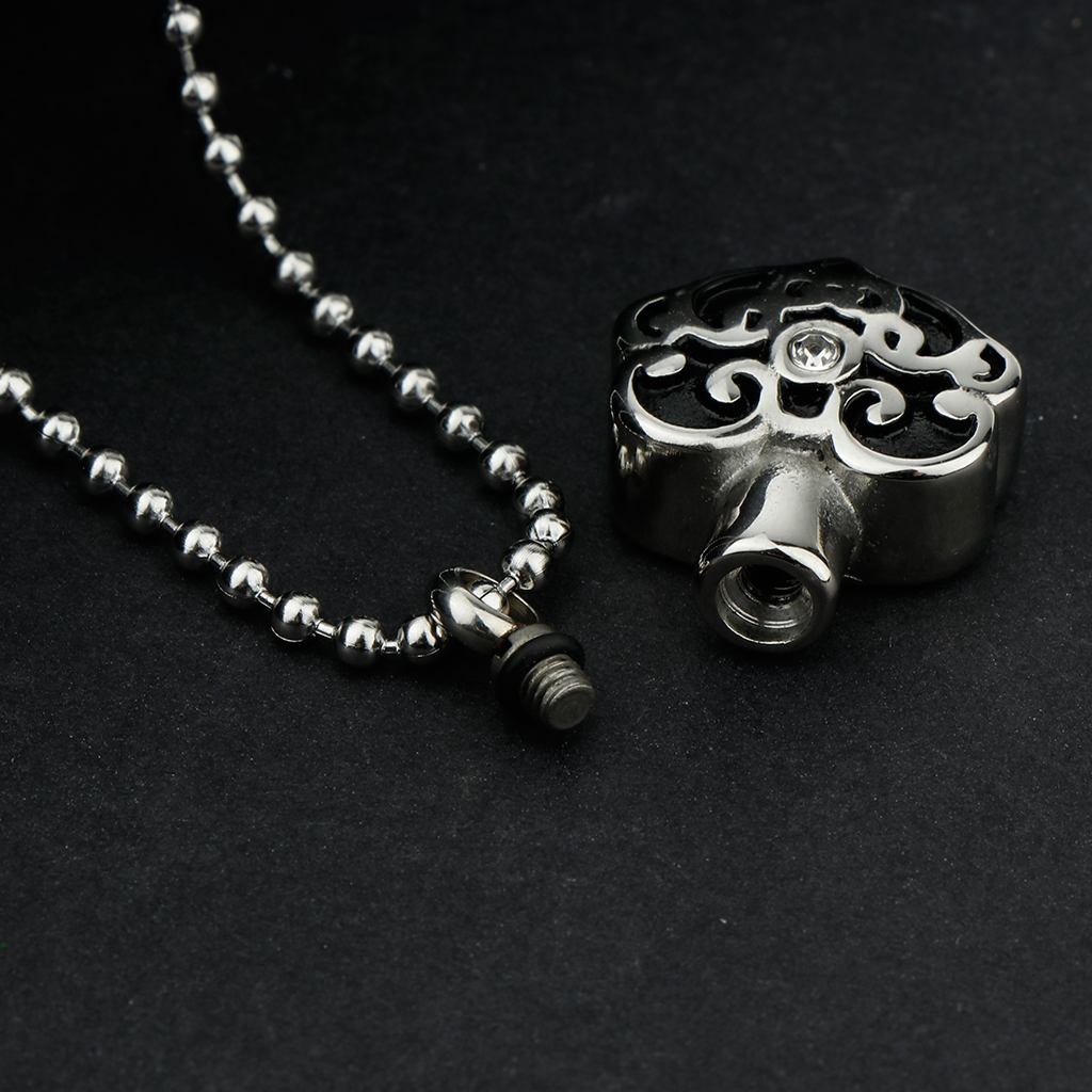 Multiple Style Stainless Steel Urn Necklace Pendant with Beaded Chain Cremation Ashes Keepsake Memorial
Multiple Style Stainless Steel Urn Necklace Pendant with Beaded Chain Cremation Ashes Keepsake Memorial