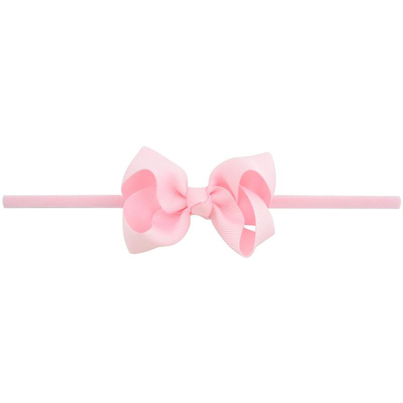 Girls Mini Bow Tie Knot Headbands 3 Inches Wrap Safety Elastic Hairband Baby Infant Toddler Photography Props Accessories Boutique