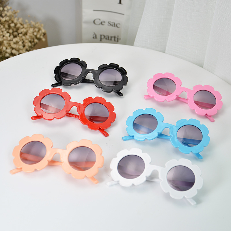 2019 New Baby Children Round Flower Eyewear Summer Toddler Kids Sun Glasses Boys Girls Student Sunglasses Z260305