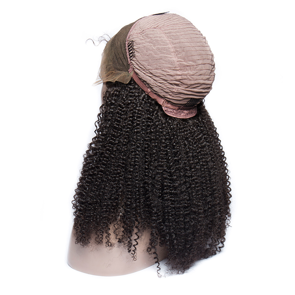 Mogolian Afro Kinky Curly Lace Front Human Hair Wigs For Black Women Remy Hairs 360 hd Laces Frontal Wig 150 Density 10-22inch diva1