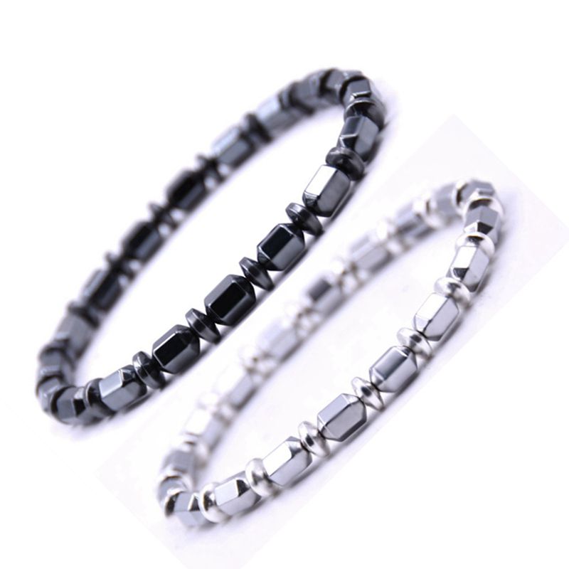 Magnetic bracelet men's birthday charm mature multicolor eyeball natural black gallstone bracelet jewelry