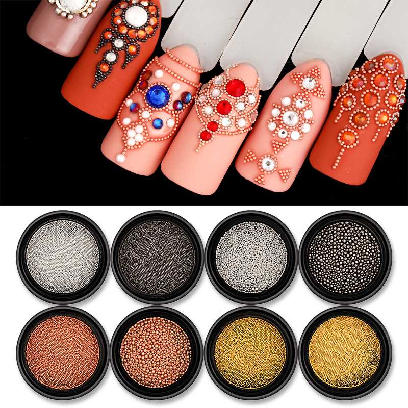 1 Box Mini Small Stainless Steel Beads Nails Art Decorations Rose Gold Silver Caviar DIY Tool Nail Studs Accessories Nail Design
1 Box Mini Small Stainless Steel Beads Nails Art Decorations Rose Gold Silver Caviar DIY Tool Nail Studs Accessories Nail Design