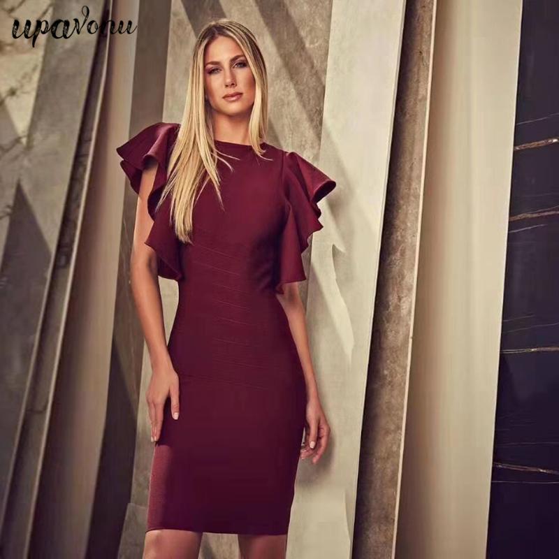 UpAvonu 2020 New Women'S Bandage Dress Sexy Round Neck Ruffled Sleeveless Open Back Club Party Bodycon Wine Red Mini Dress
UpAvonu 2020 New Women'S Bandage Dress Sexy Round Neck Ruffled Sleeveless Open Back Club Party Bodycon Wine Red Mini Dress