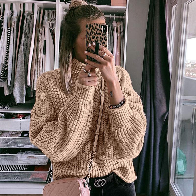 Turtleneck Cuffed Sweaters Women Autumn Winter Pullovers Jumpers Female Knitted Loose Warm soft Sweaters 2019 Mujer Pullover, Green
Turtleneck Cuffed Sweaters Women Autumn Winter Pullovers Jumpers Female Knitted Loose Warm soft Sweaters 2019 Mujer Pullover, Green