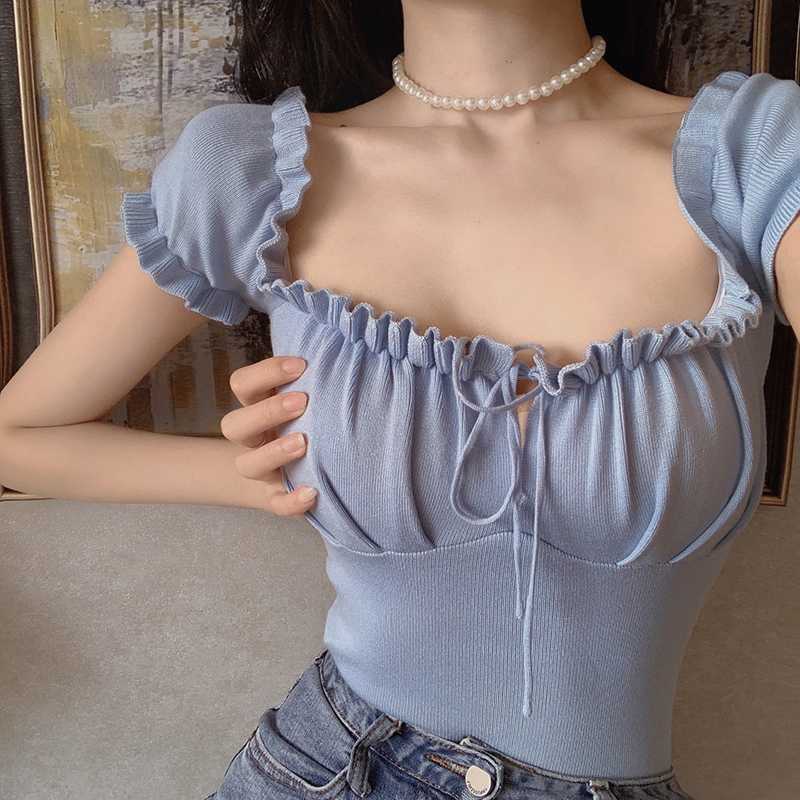 sexy summer thin puff sleeve crop top hollow out sexy sweaters and pullovers Female solid Women's Clothing knitted slim ulzzang, Beige
sexy summer thin puff sleeve crop top hollow out sexy sweaters and pullovers Female solid Women's Clothing knitted slim ulzzang, Beige