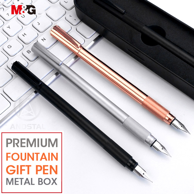 Andstal elegant Rose Gold Metal Fountain Pen 0.5mm M&G for school supplies stationery office gift ink pens for writing, Red
Andstal elegant Rose Gold Metal Fountain Pen 0.5mm M&G for school supplies stationery office gift ink pens for writing, Red